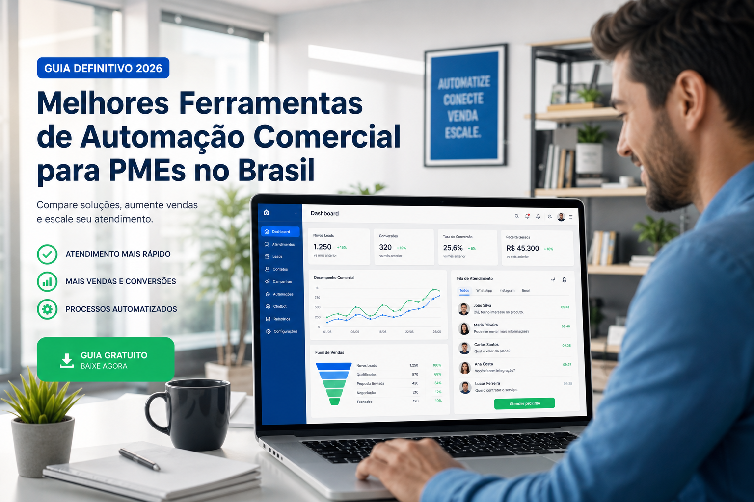 Melhores Ferramentas para Automação Comercial: O Guia Estratégico para PMEs em 2026