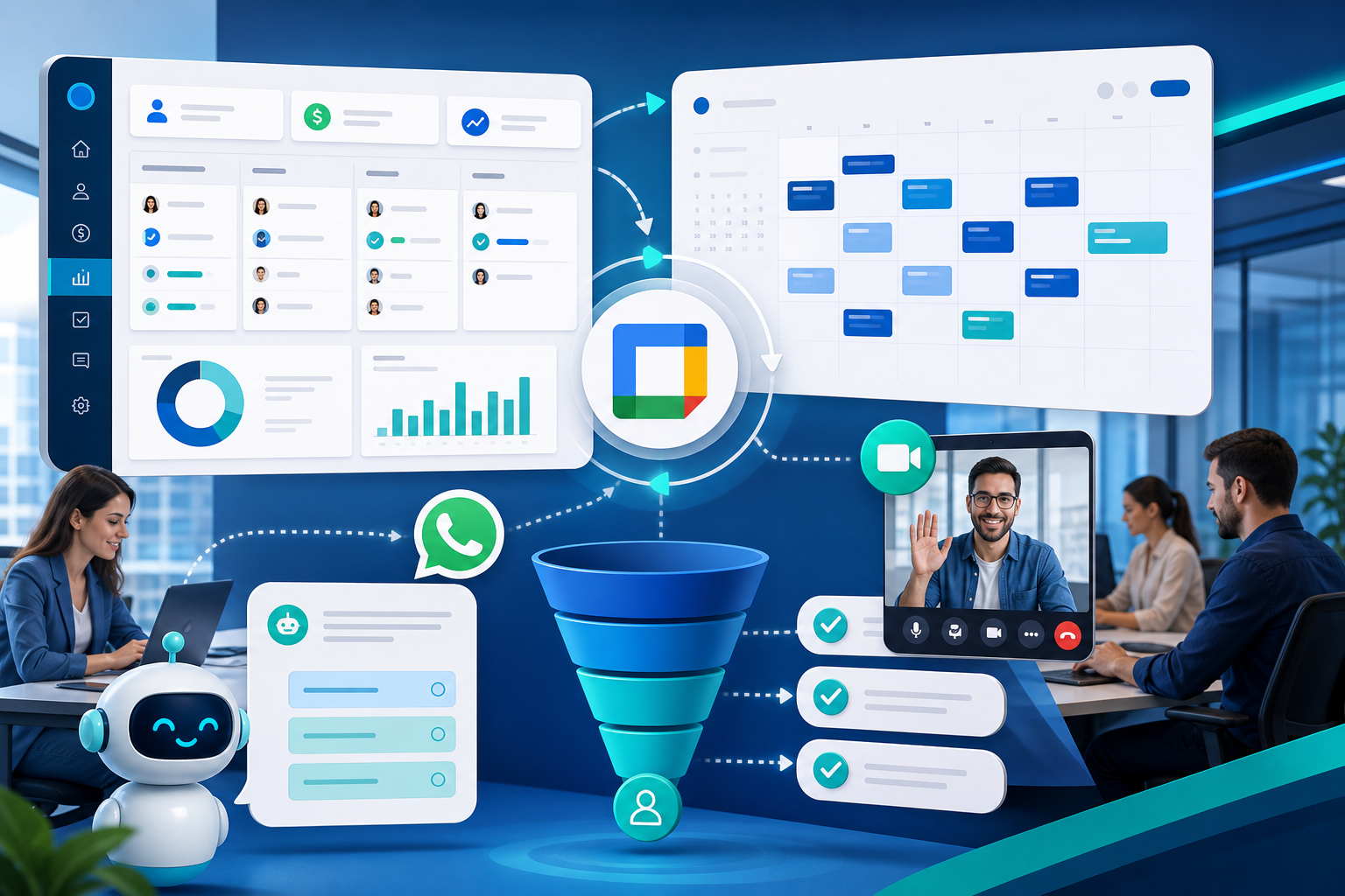 Como conectar o Google Calendar ao seu processo de vendas