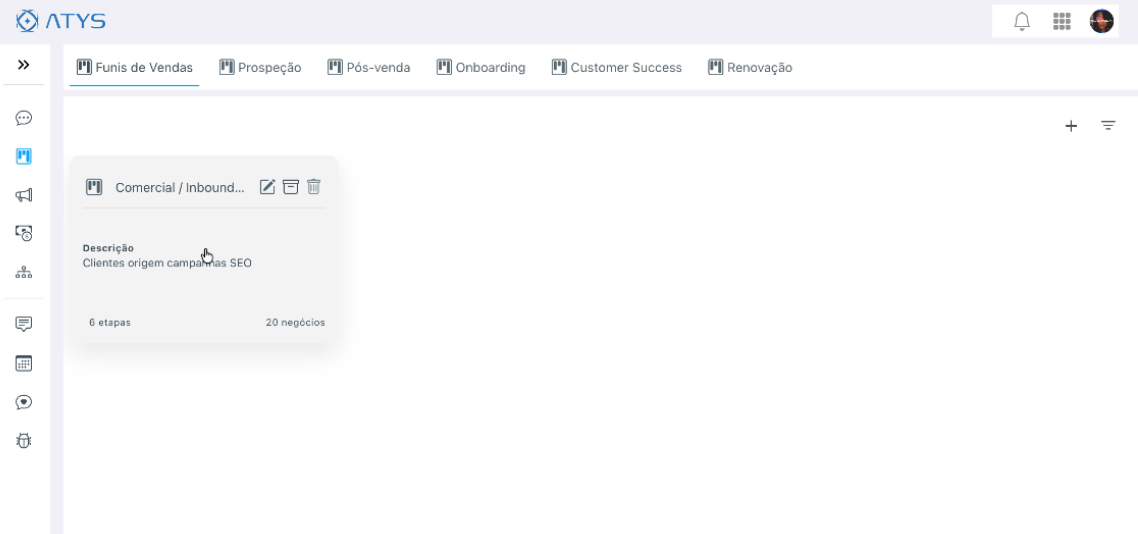 Demonstração da plataforma de gestão ATYS - Módulos integrados