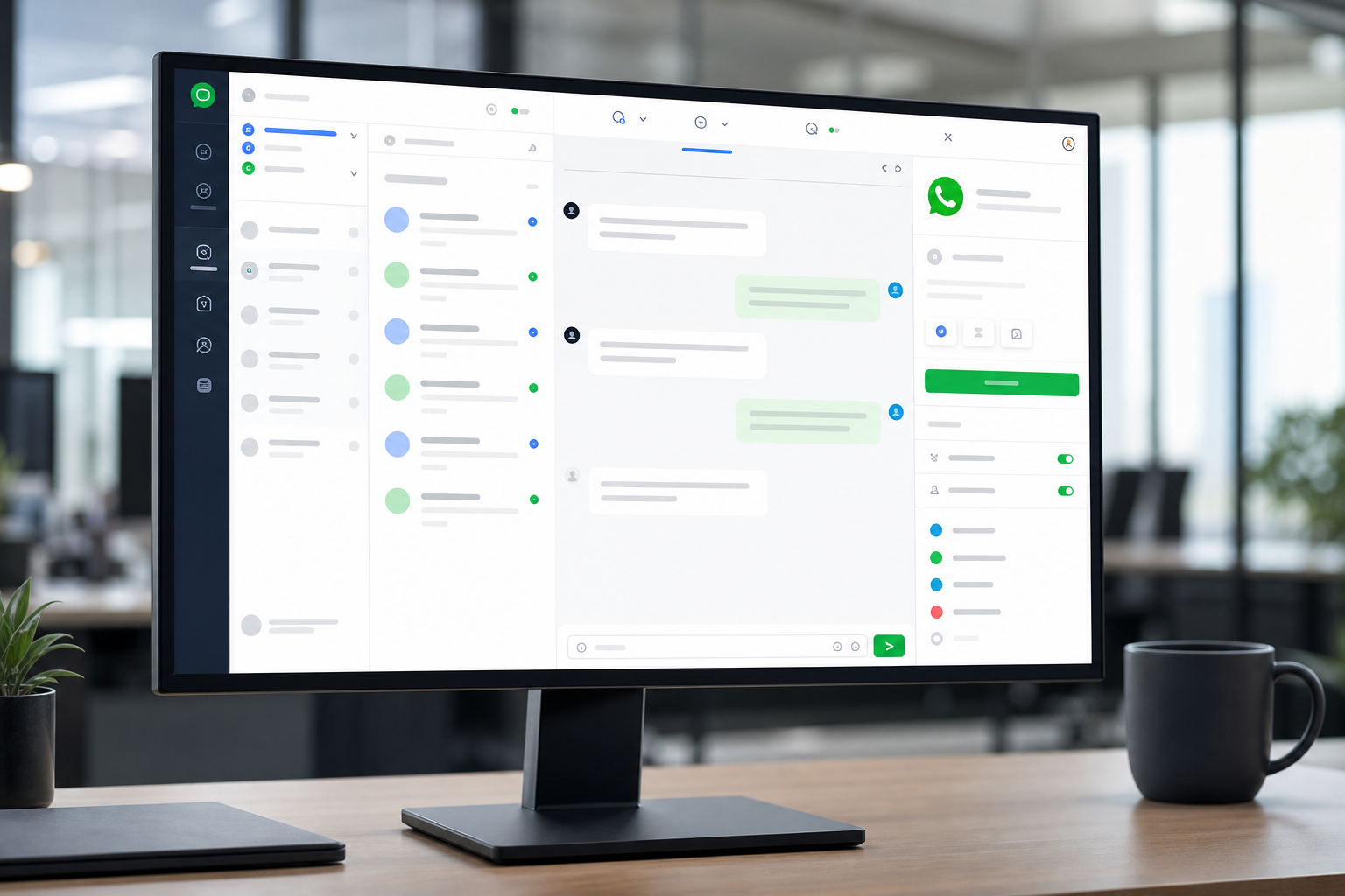 Painel de gestão de atendimento via WhatsApp Cloud API oficial